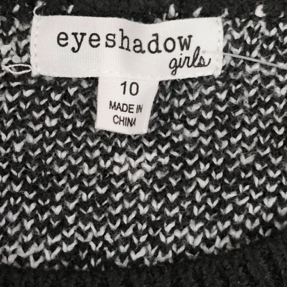 Eyeshadow Girls Sun And Moon New Black Knit Sweater